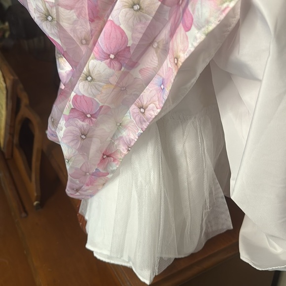 Bonnie Jean Pink and Purple Sleeveless A-Line Rosettes Sundress NWT 99.00 - Picture 6 of 6